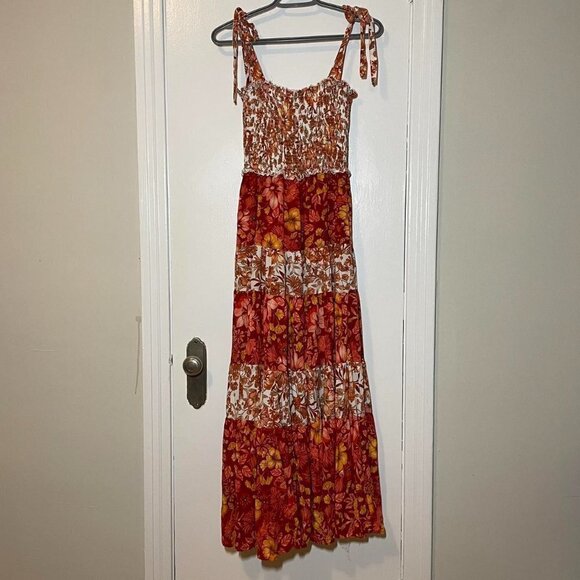 ABEL The Label Sleeveless Boho Floral Maxi Dress size XS - Picture 7 of 7